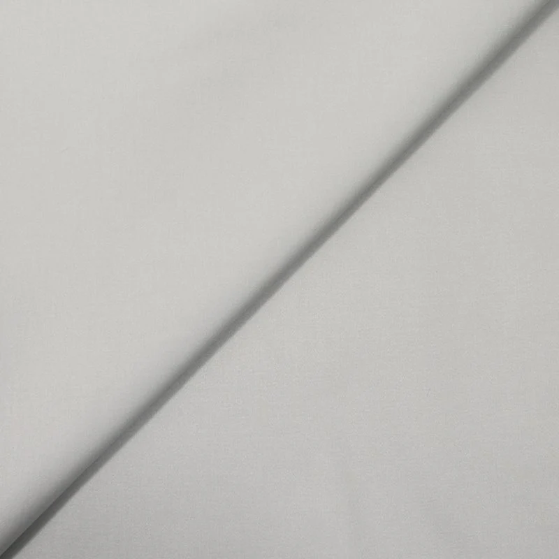 Satin de coton gris perle