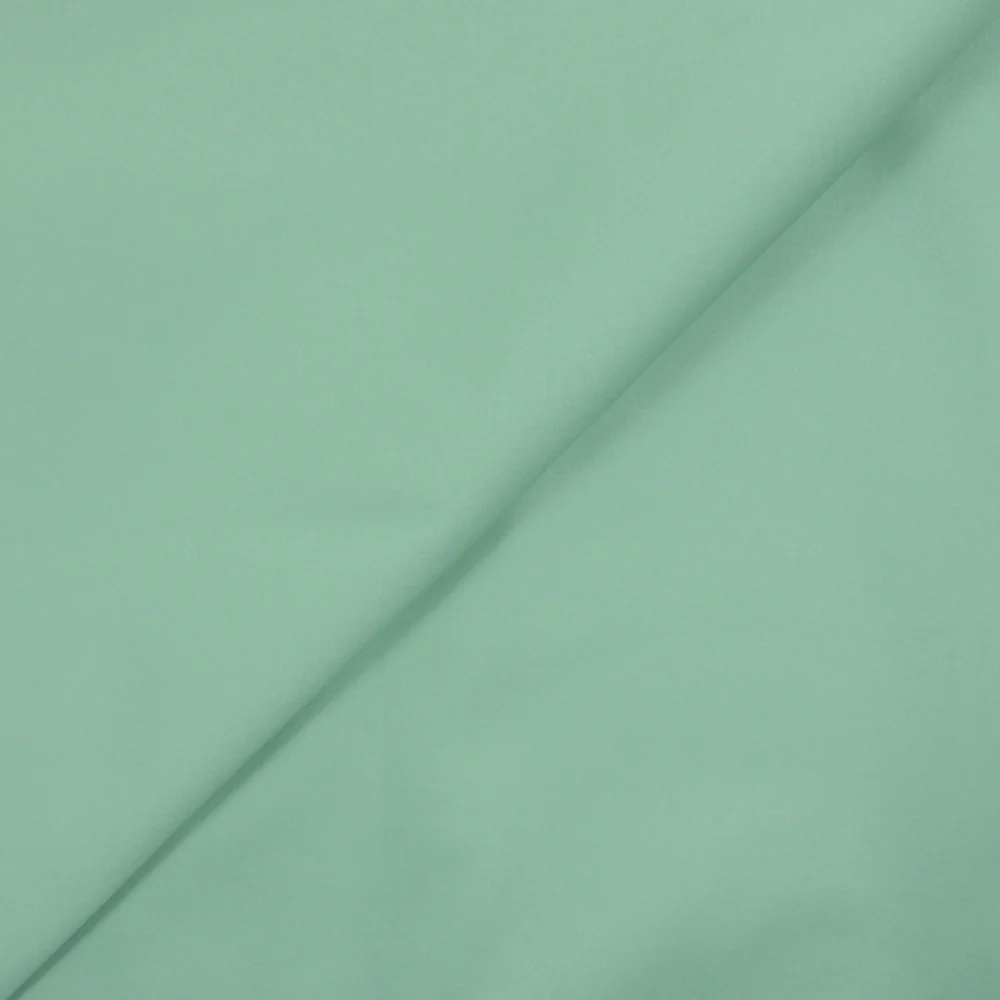 Satin de coton vert eucalyptus