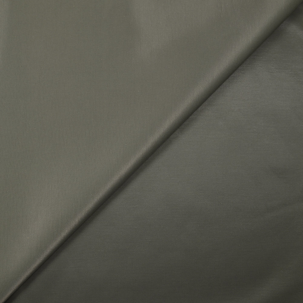 Satin de polycoton fin déperlant olive