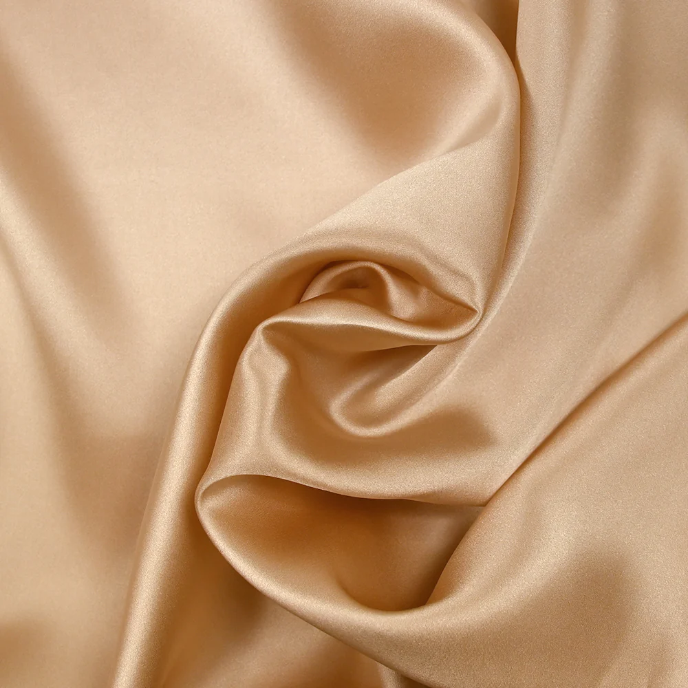 Satin de soie 100% beige - Image 2