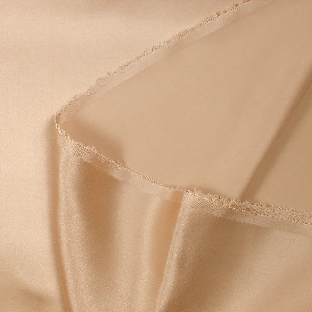 Satin de soie 100% beige - Image 6