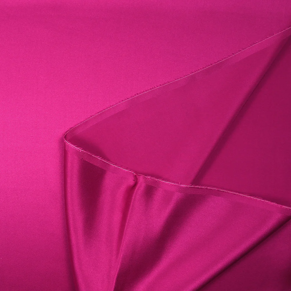 Satin de soie 100% magenta - Image 5