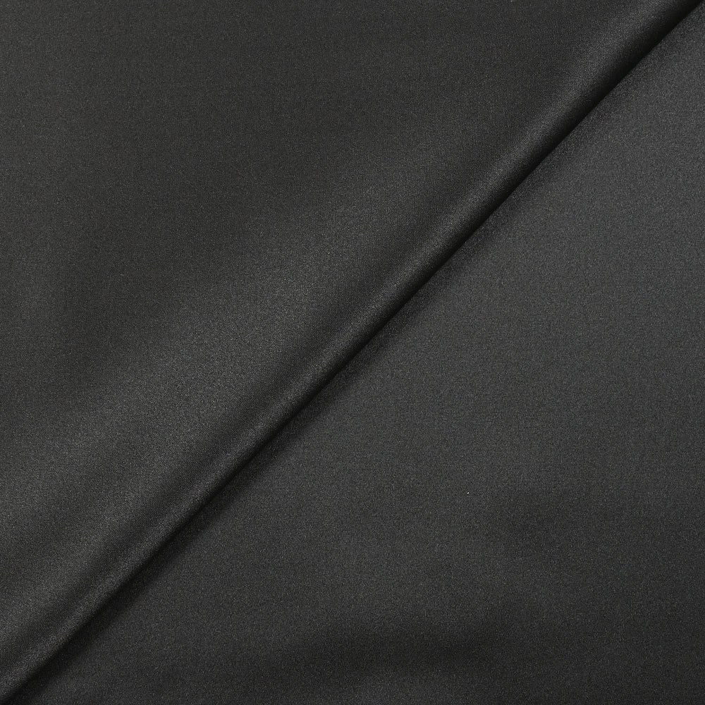 Satin de soie 100% noir - Image 5