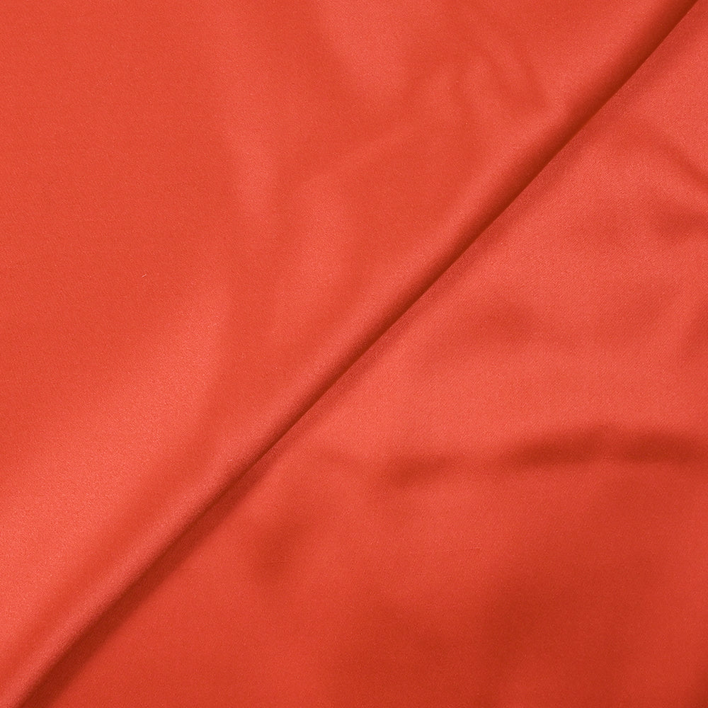 Satin de soie 100% orange corail - Image 5
