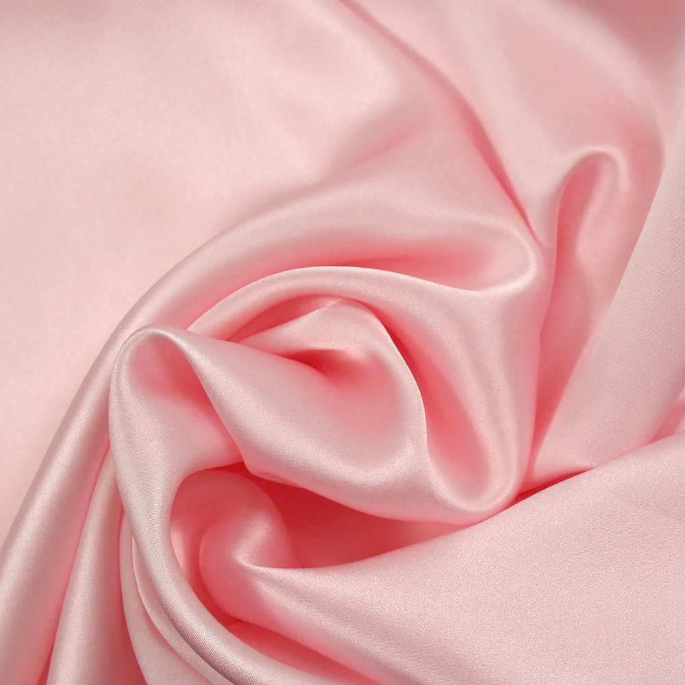 Satin de soie 100% rose layette - Image 2