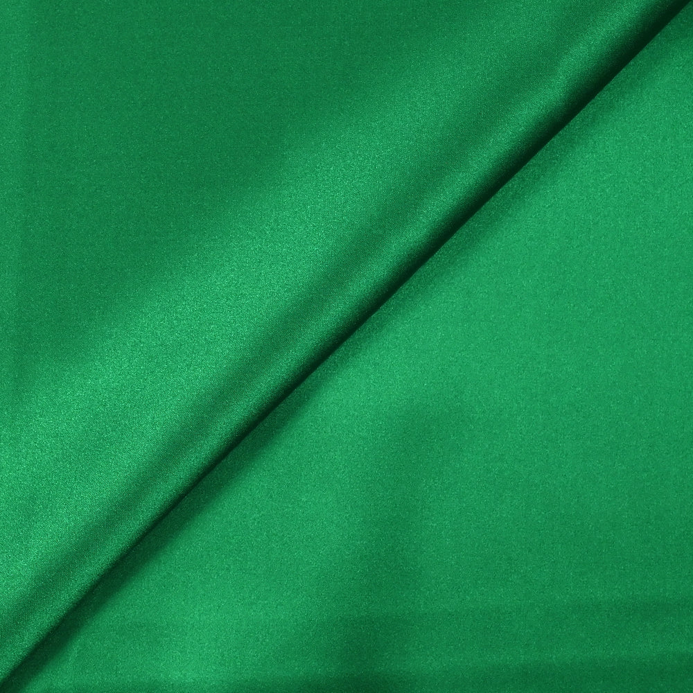 Satin de soie 100% vert impérial - Image 4
