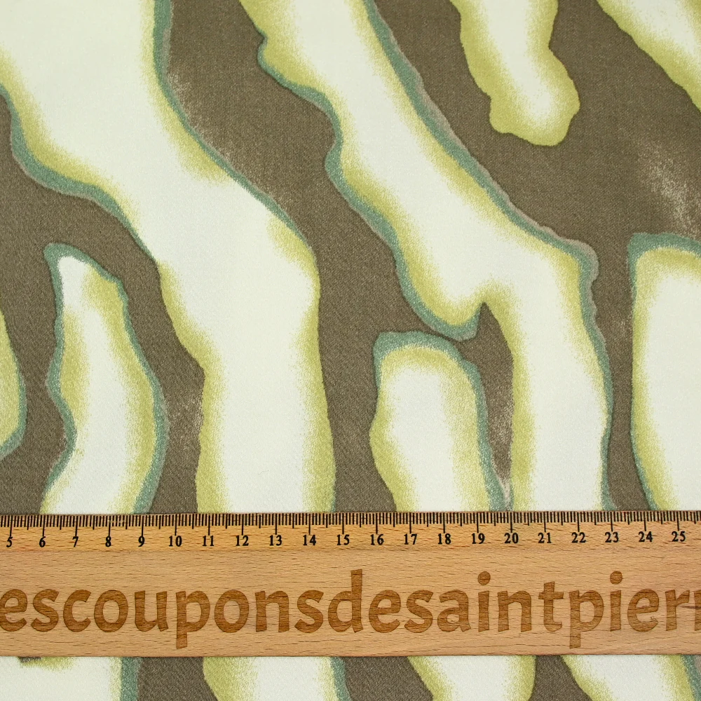 Satin de viscose imprimé Colorado vert - Image 3