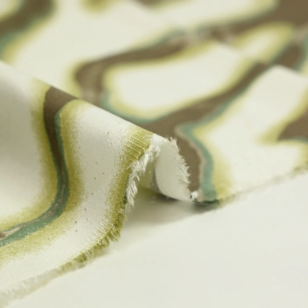 Satin de viscose imprimé Colorado vert - Image 6