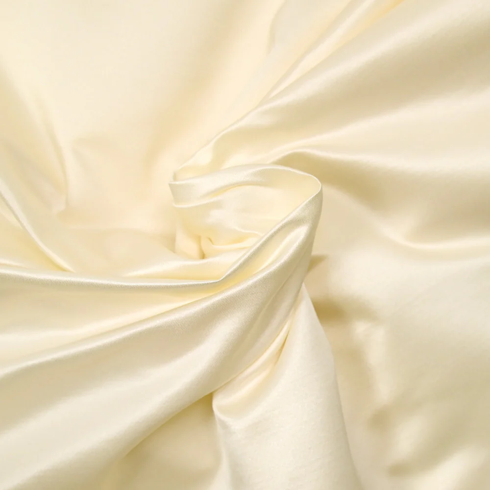 Satin duchesse 100% soie crème - Image 2