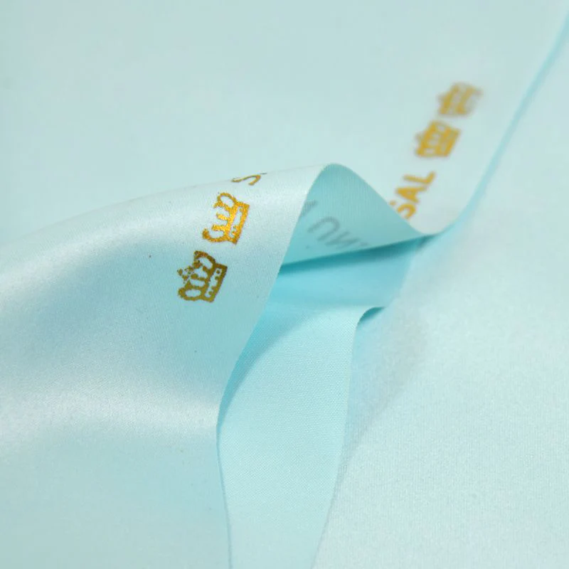 Satin mat toucher soie ciel - Image 4