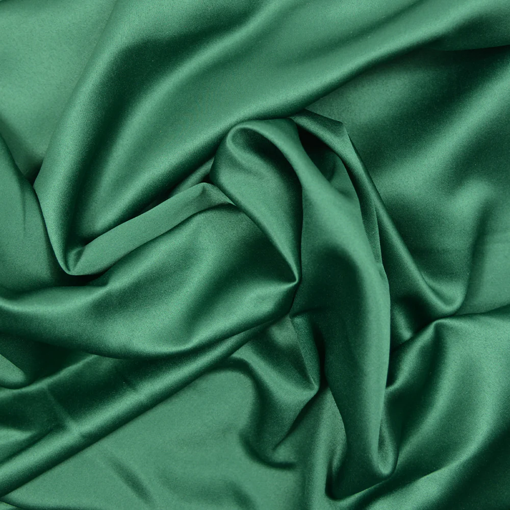 Satin mat toucher soie vert bouteille - Image 2
