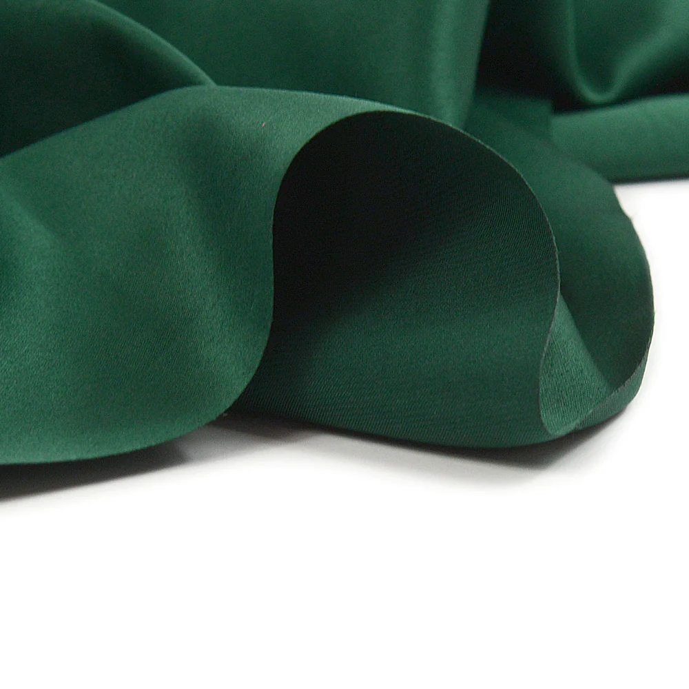 Satin mat toucher soie vert bouteille - Image 4