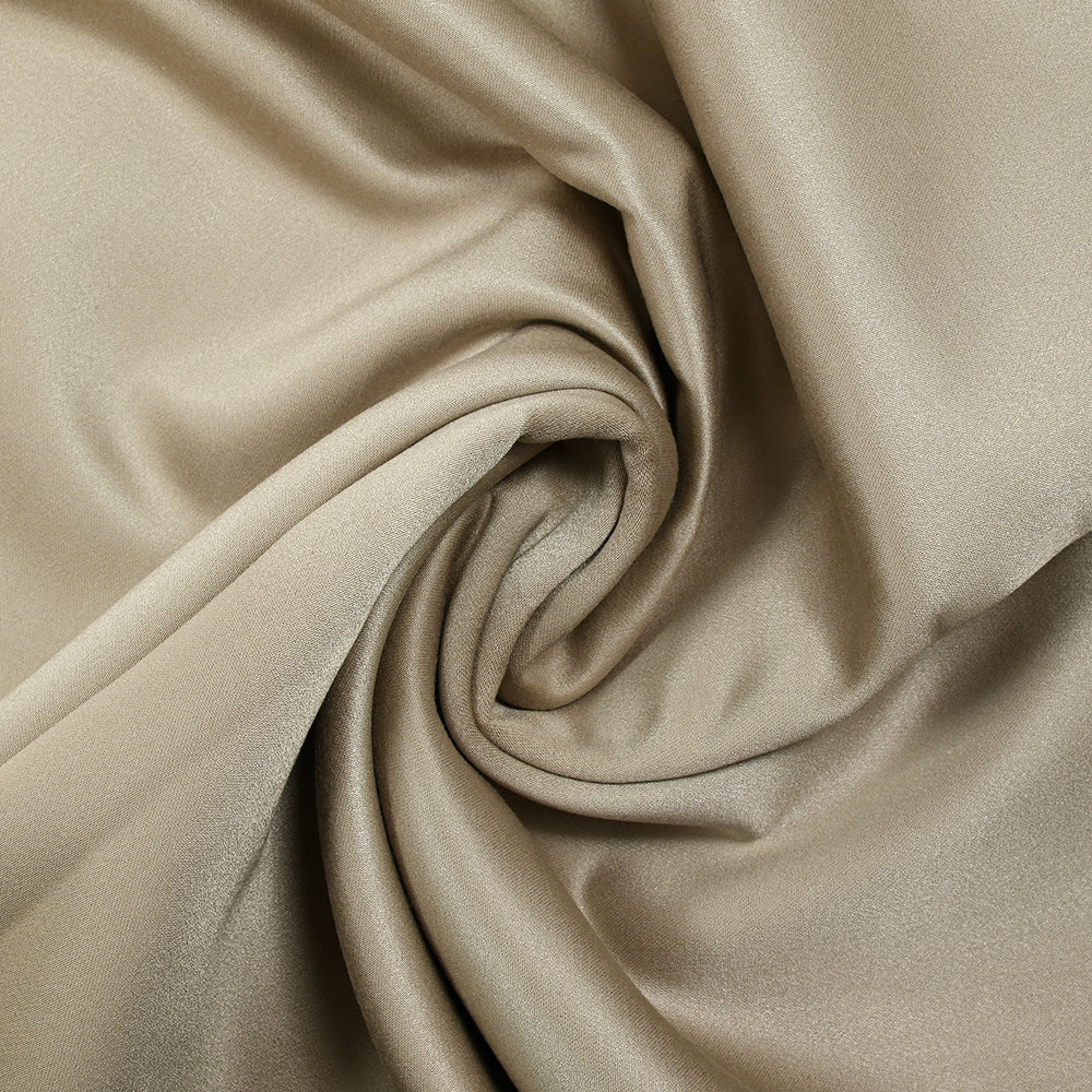 Satin polycoton lourd champagne - Image 2