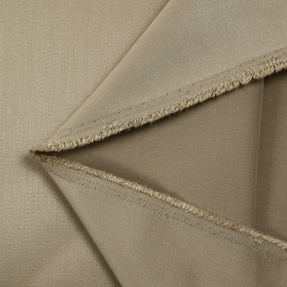 Satin polycoton lourd champagne - Image 3
