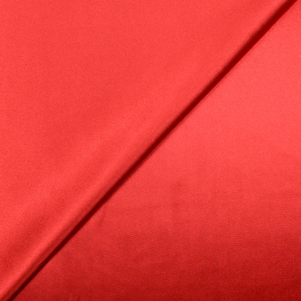 Satin Polyester uni rouge - Image 2