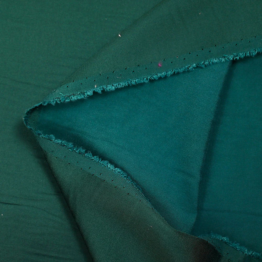Satin polyviscose vert bouteille - Image 3