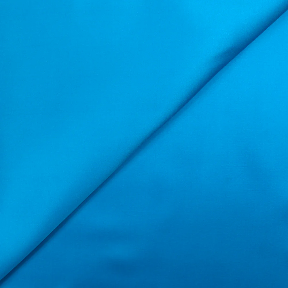 Satin viscose bleu