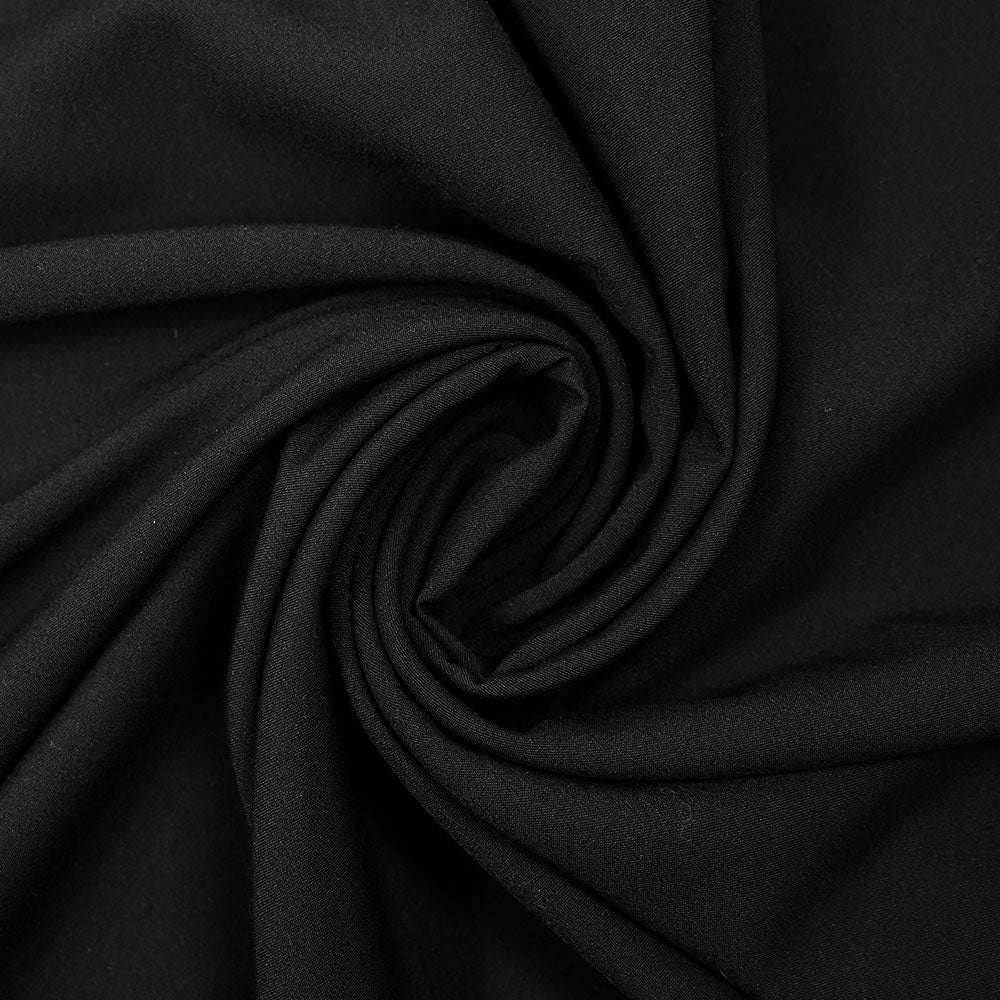 Sergé de polyester noir - Image 2