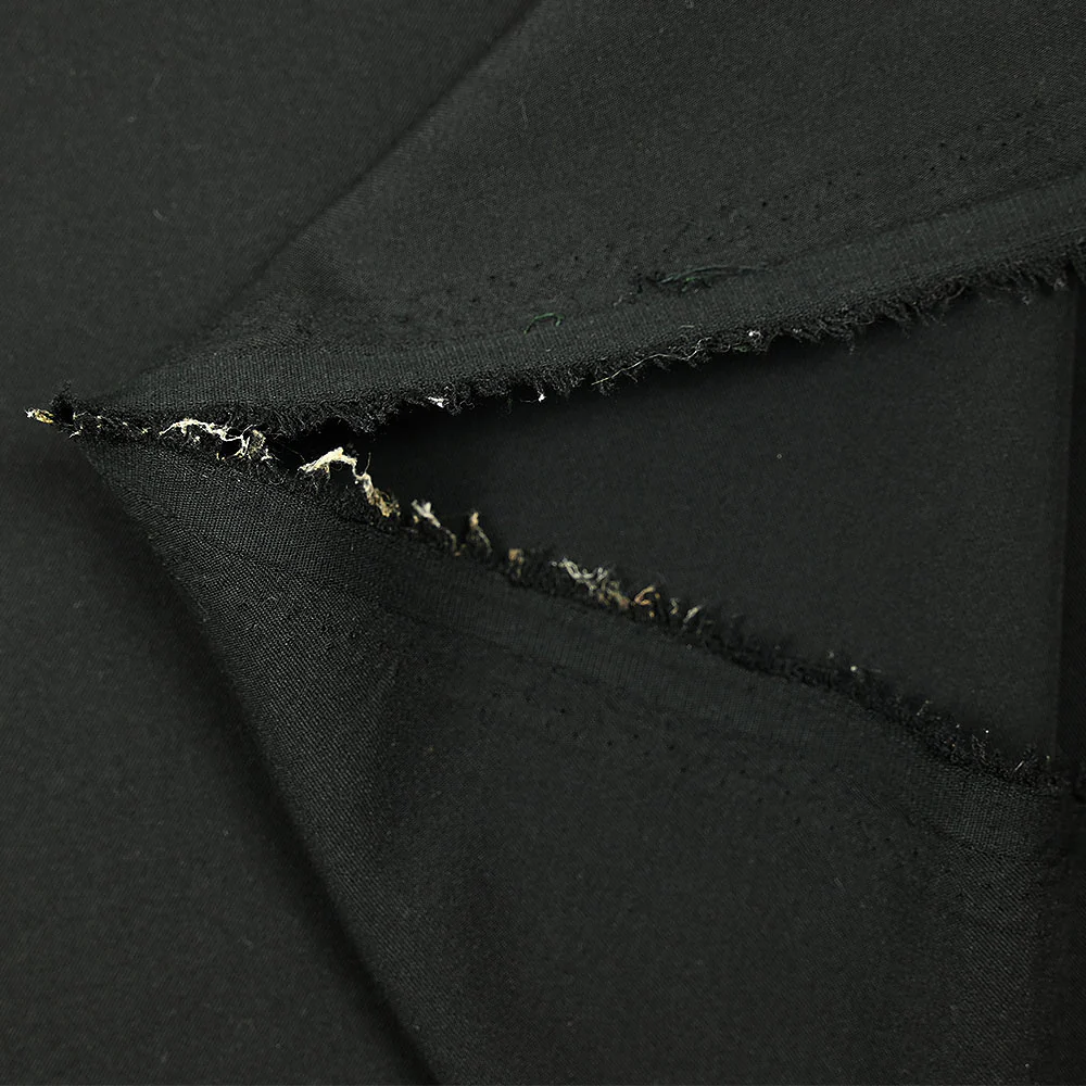 Sergé de polyester noir - Image 3
