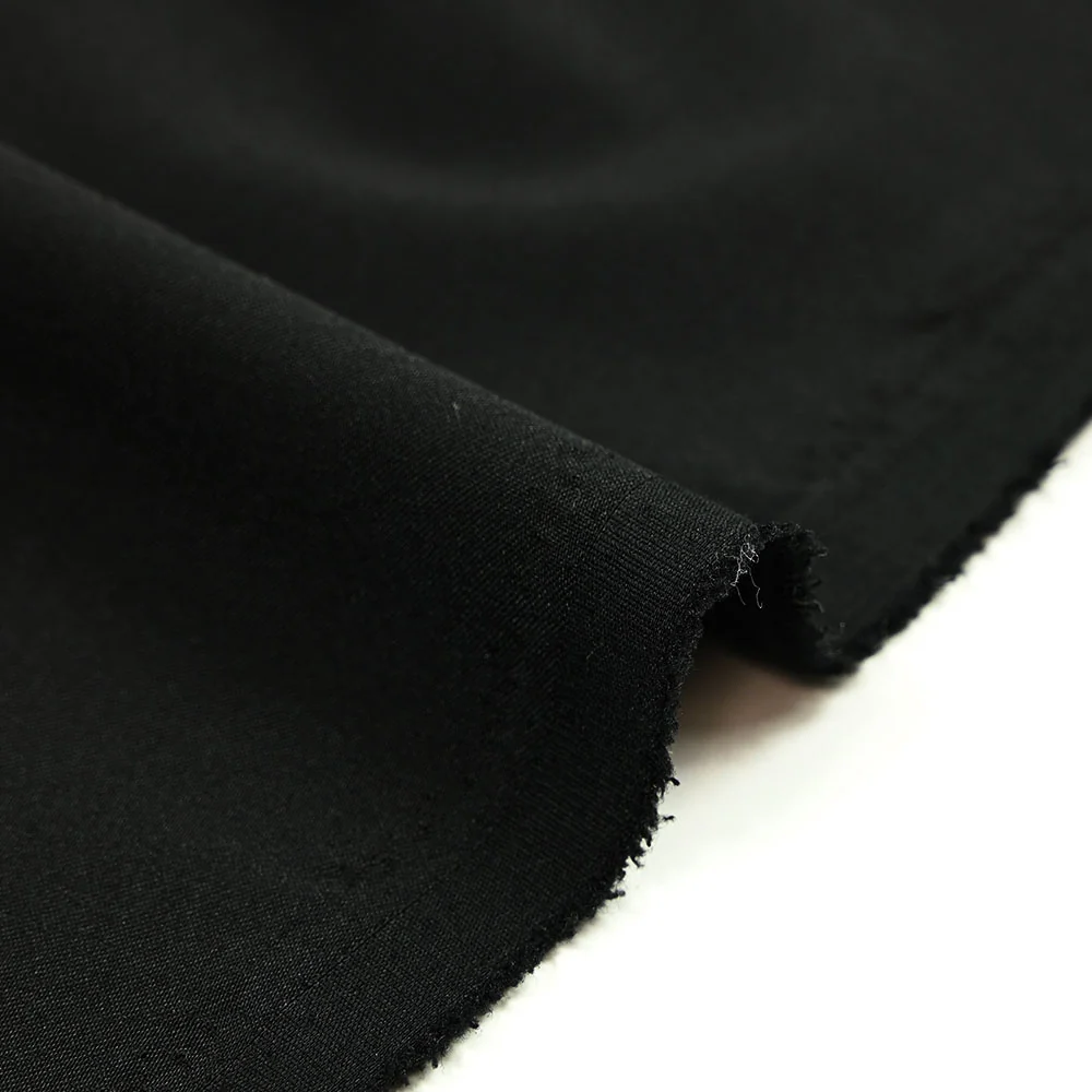 Sergé de polyester noir - Image 4