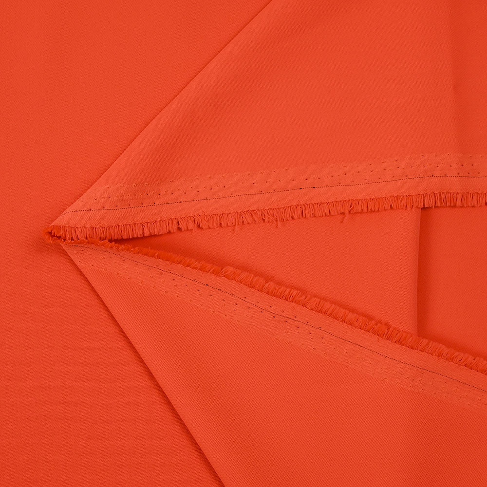 Sergé de polyester uni orange - Image 3