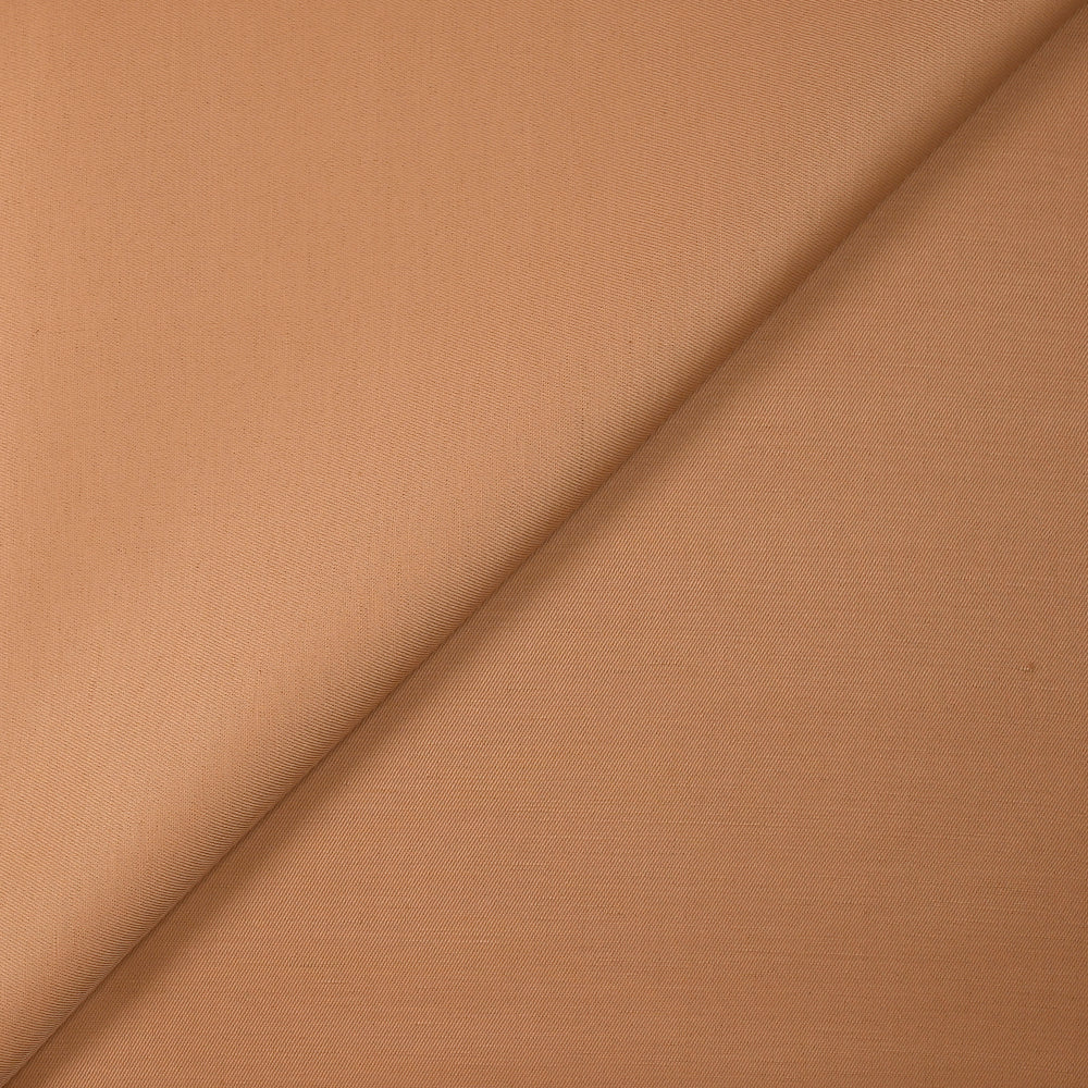 Sergé de viscose terracotta clair