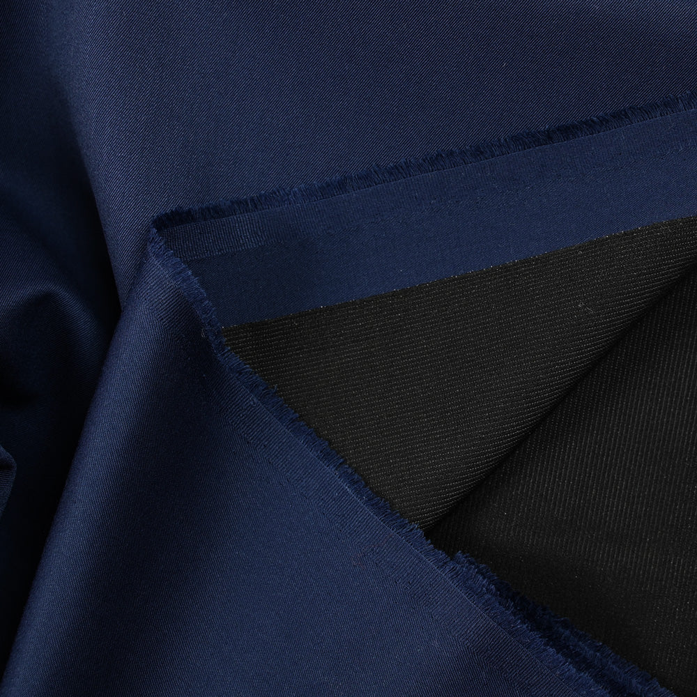 Sergé polyester bleu marine - Image 3