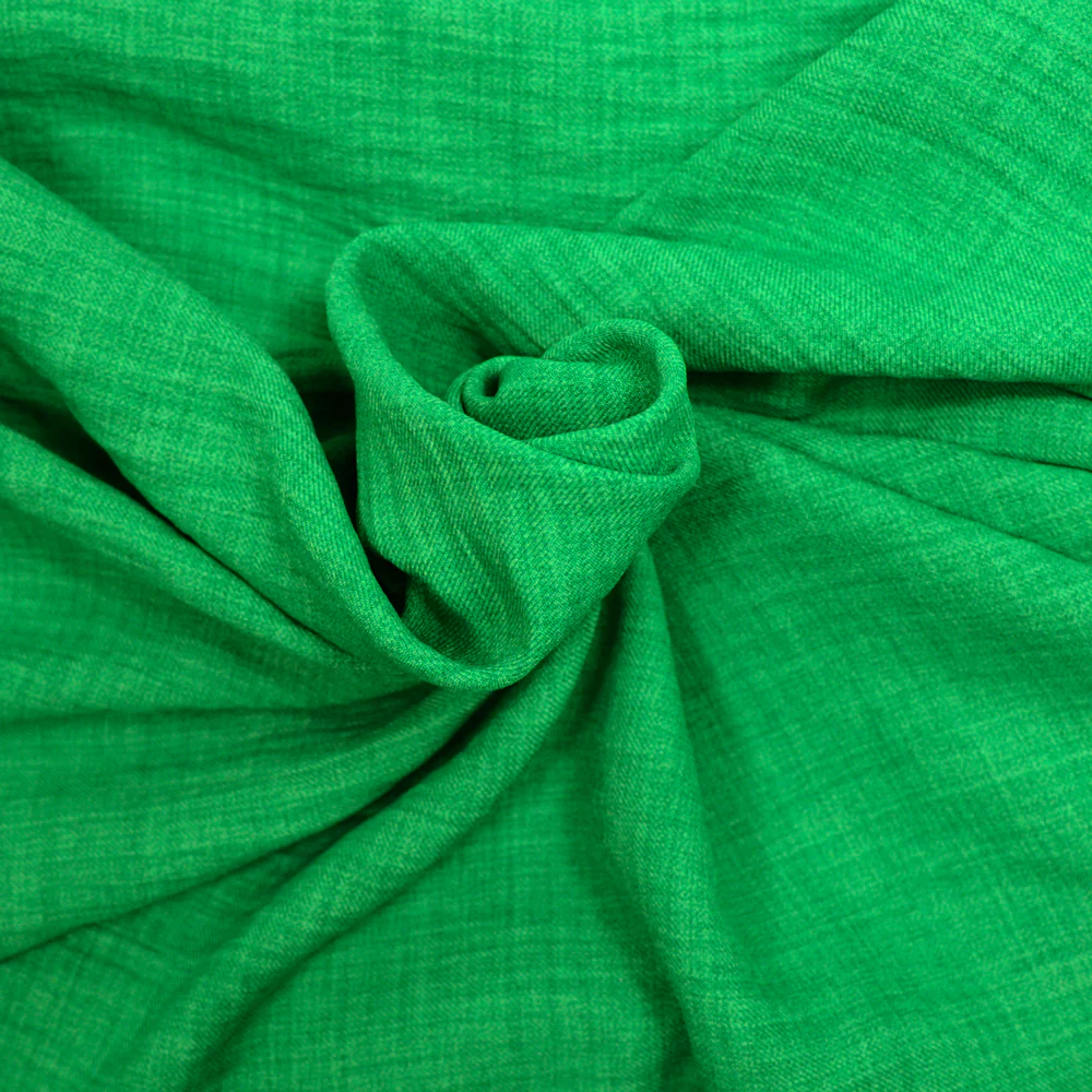 Sergé polyester Mia vert delavé - Image 2
