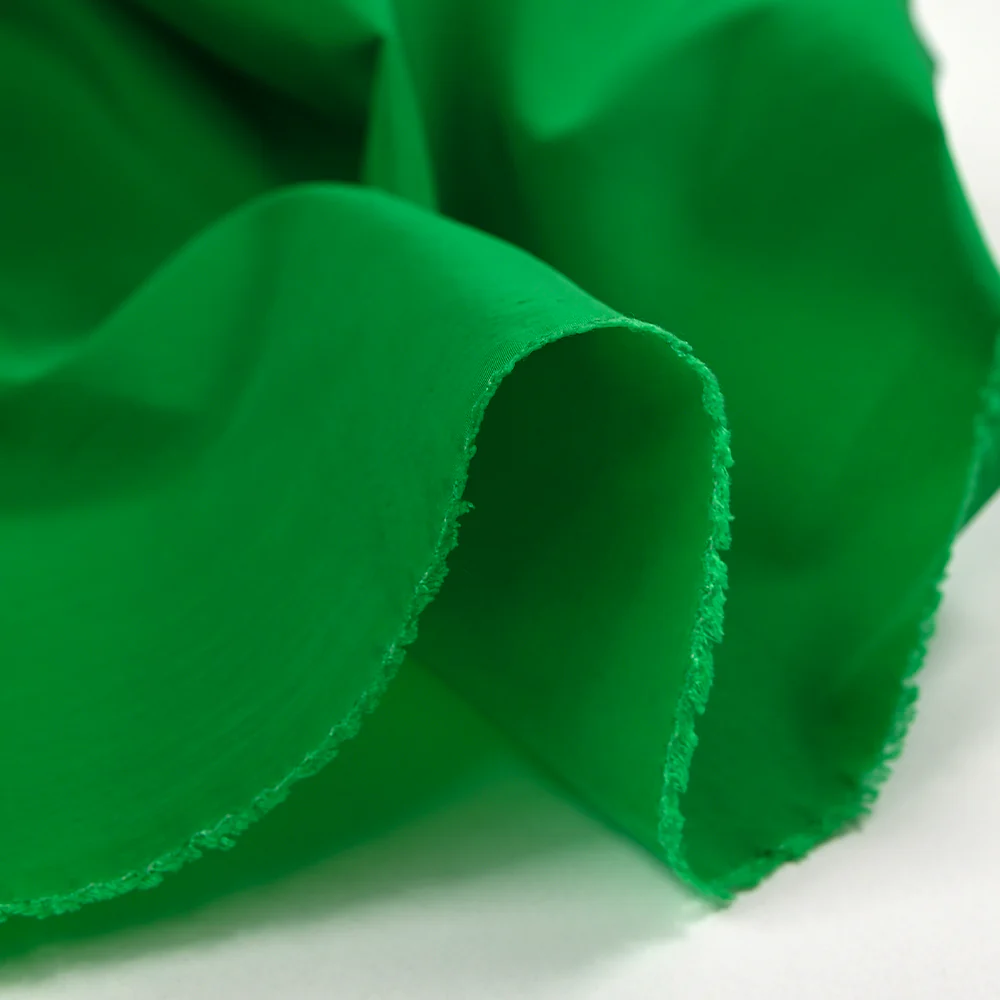 Taffetas polyester recyclé vert gazon - Image 5