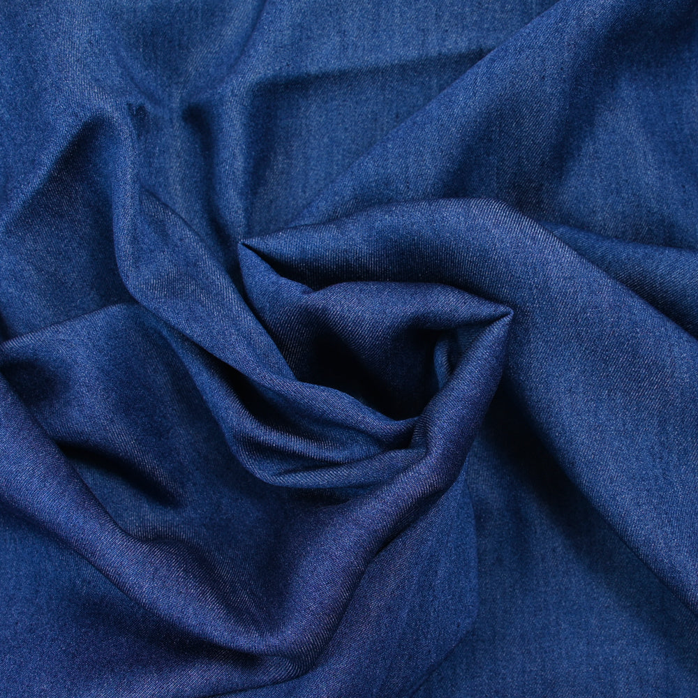 Tencel jeans uni marine - Image 2