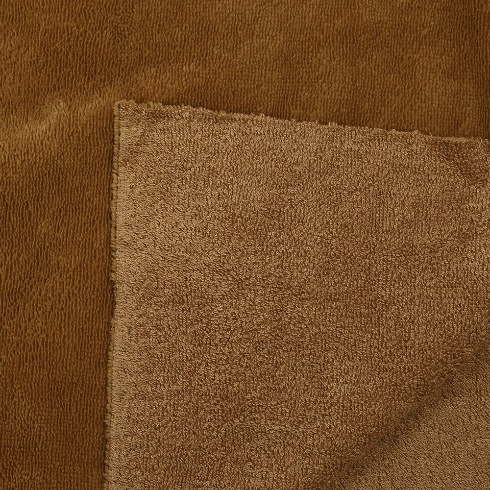 Tissu éponge bambou camel vendu au mètre - Image 6