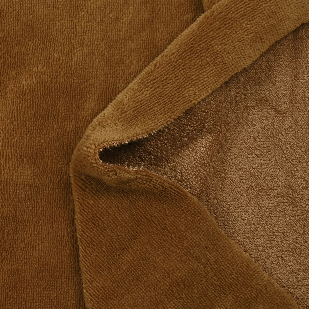 Tissu éponge bambou camel vendu au mètre - Image 7
