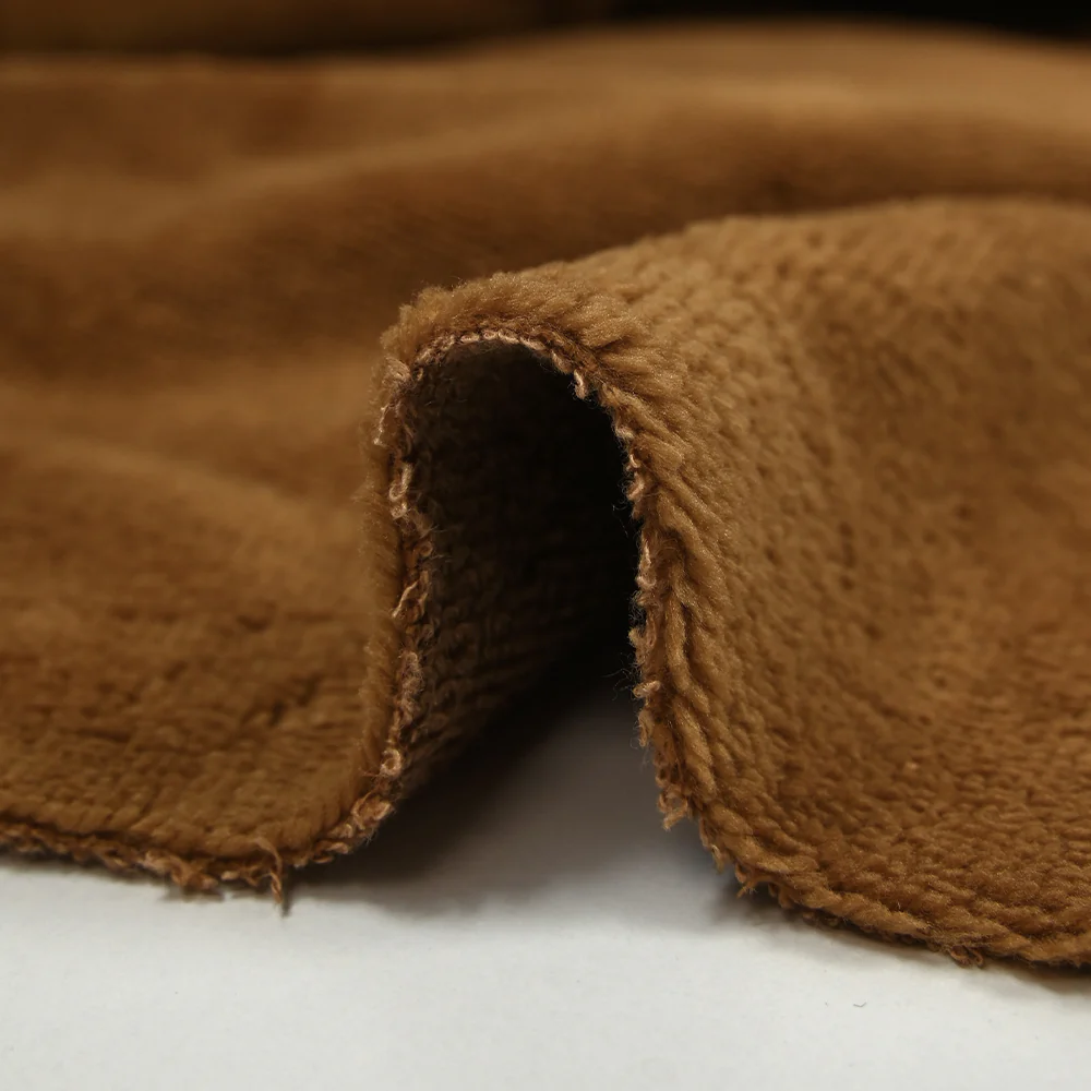Tissu éponge bambou camel vendu au mètre - Image 8