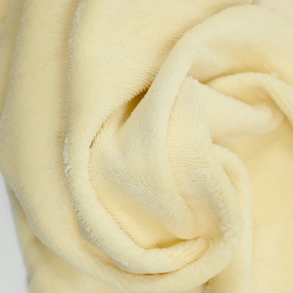 Tissu éponge bambou crème vendu au mètre - Image 4