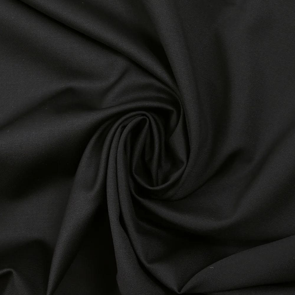 Tissu tailleur 100% laine Super 110's noir - Image 2