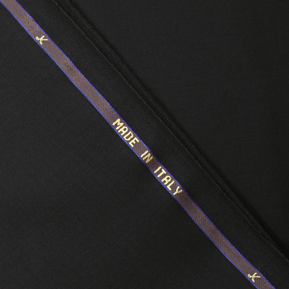 Tissu tailleur 100% laine Super 110's noir - Image 5