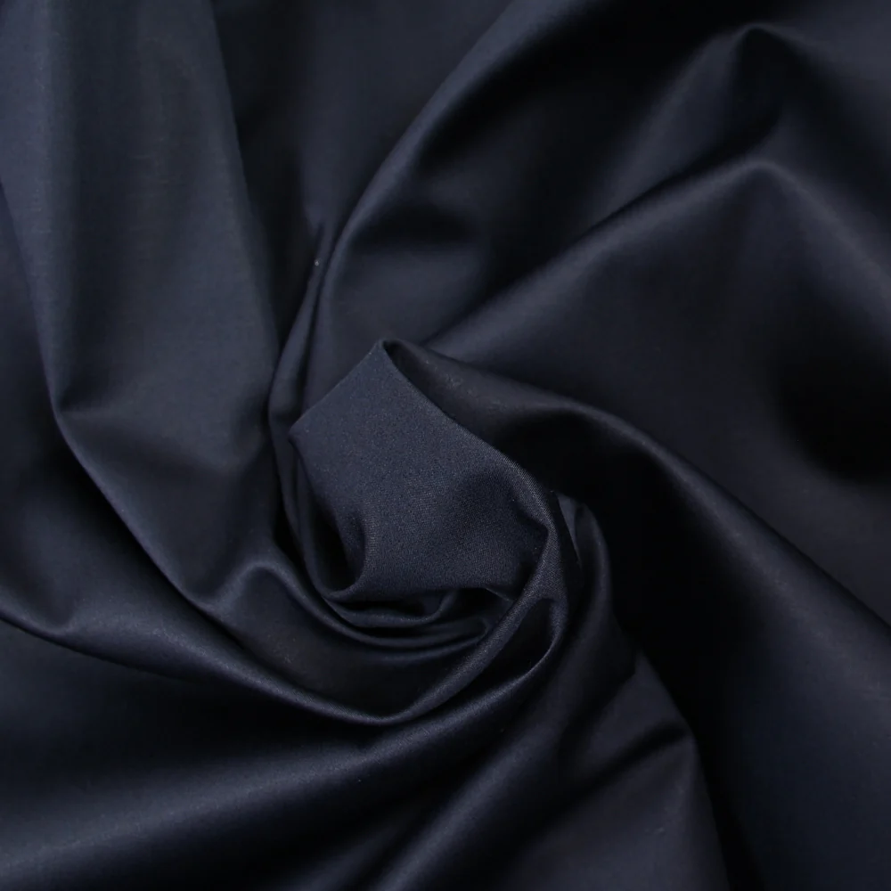 Tissu tailleur coton marine - Image 2