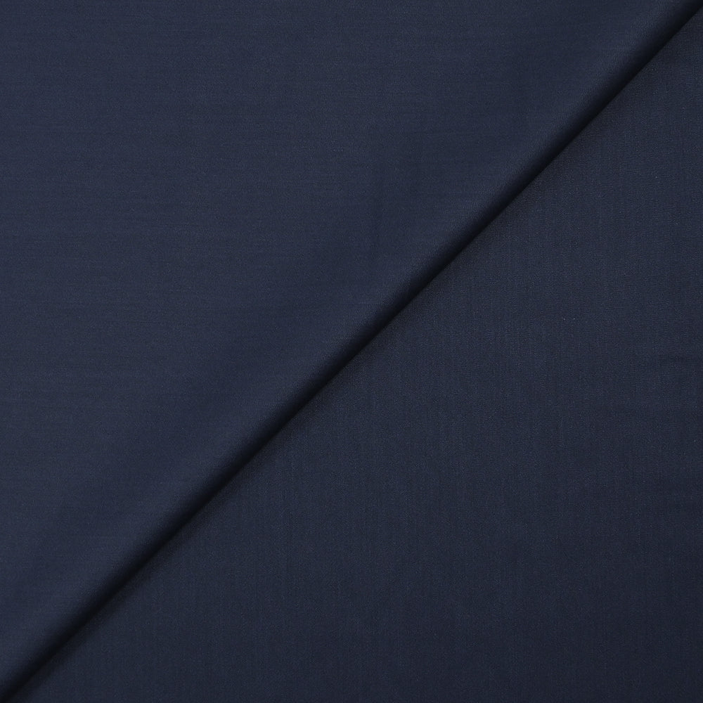 Tissu tailleur en polyester bleu marine