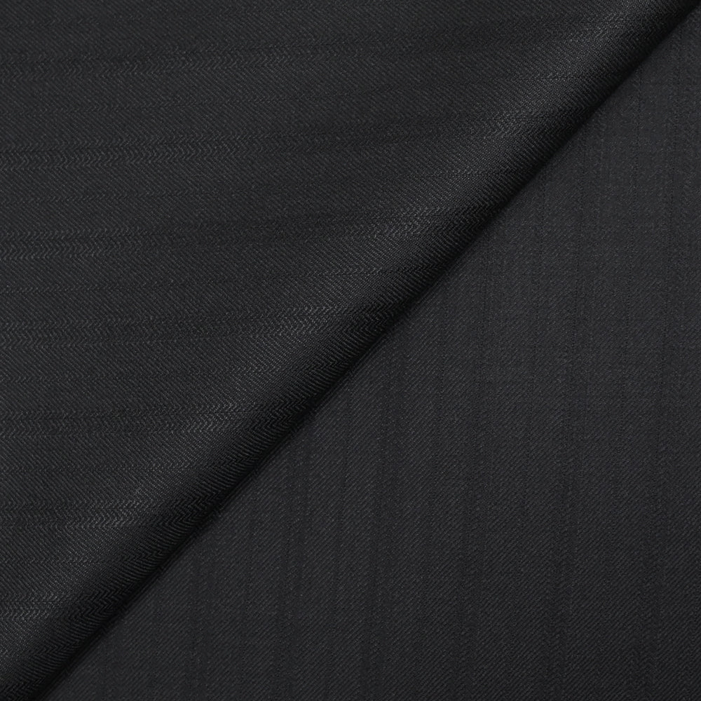 Tissu tailleur laine mélangée à chevron noir
