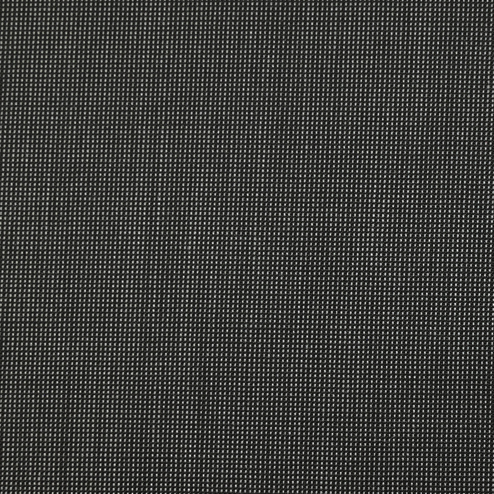 Tissu tailleur laine mélangée fantaisie gris argent fond noir - Image 3