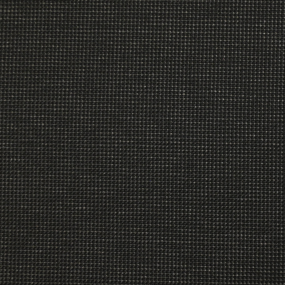 Tissu tailleur laine mélangée fantaisie gris chiné fond noir - Image 3