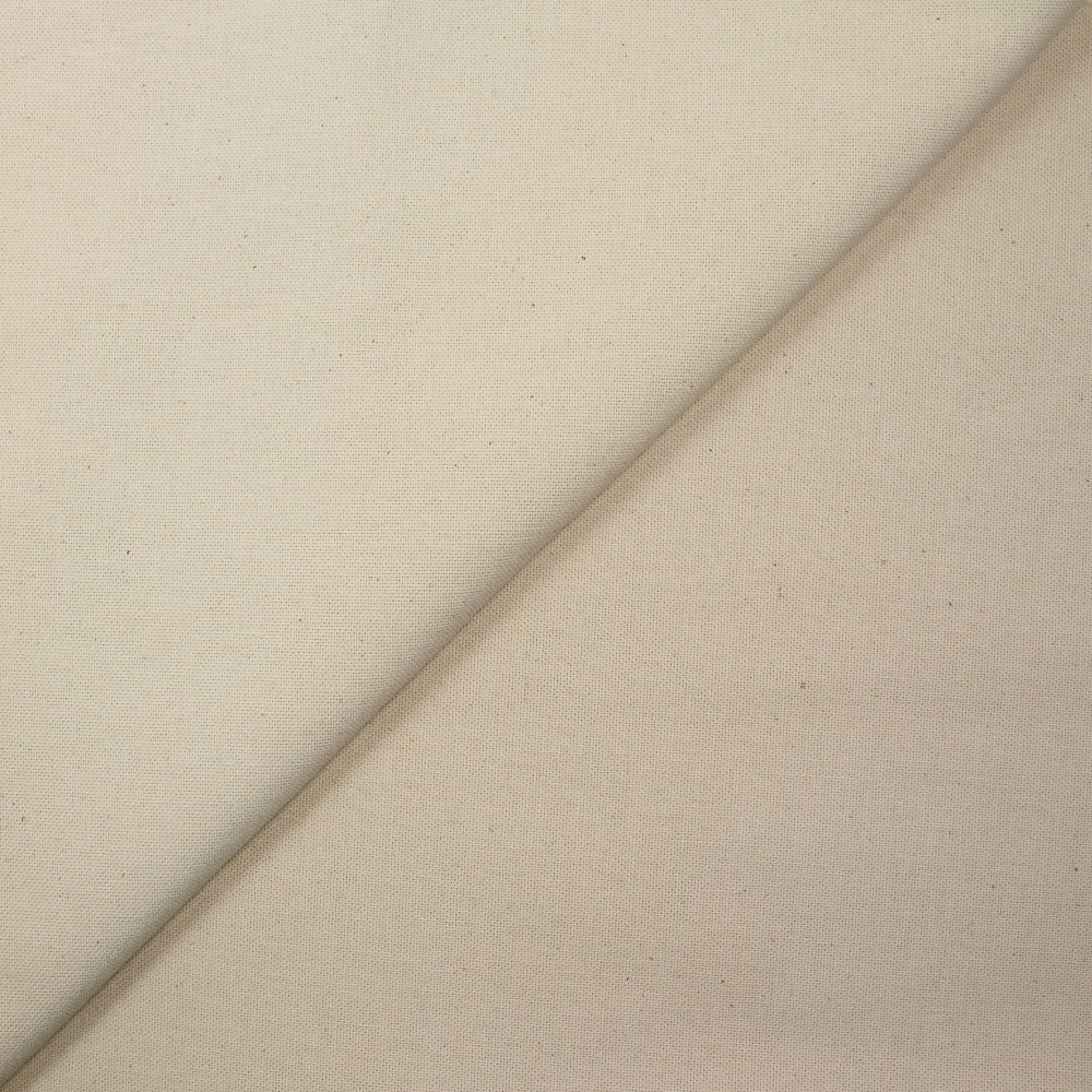 Toile de coton mouchetée écrue