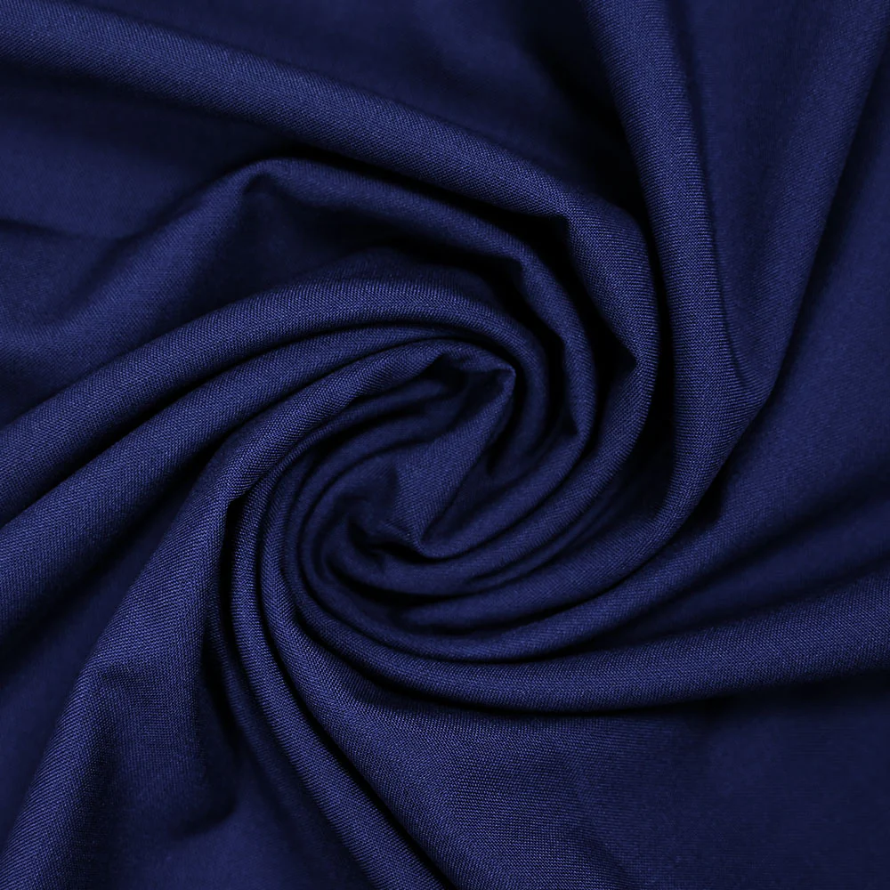 Toile polyester Marie bleu marine - Image 2