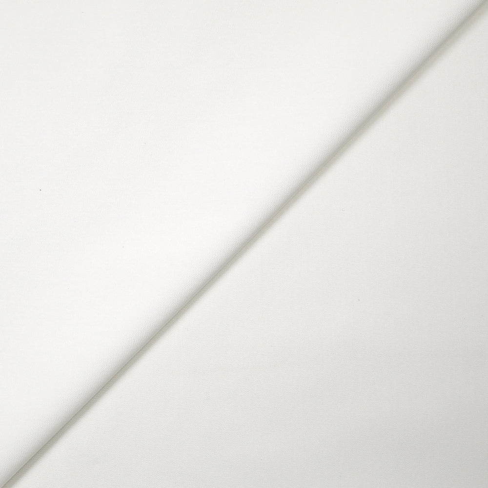 Twill de coton élasthanne blanc - Image 3