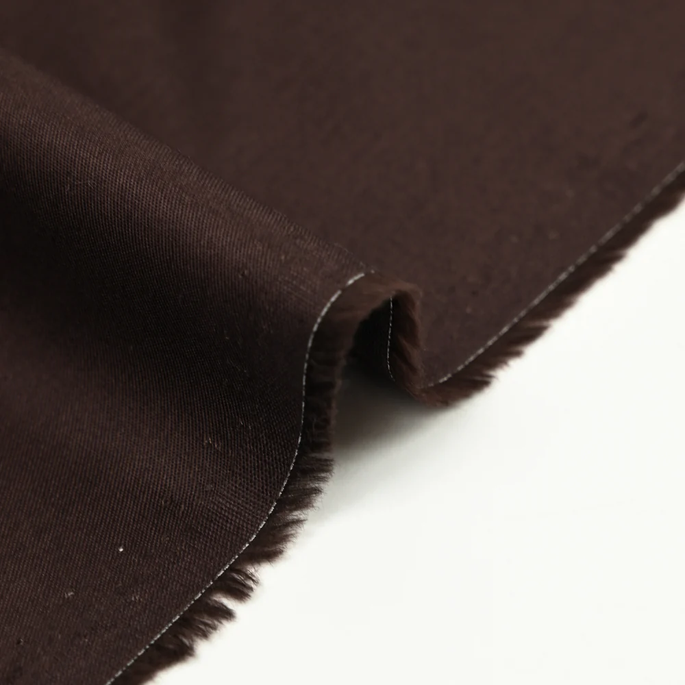 Twill de coton fin aubergine - Image 4