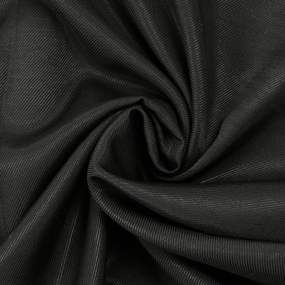 Twill de viscose léger noir - Image 2