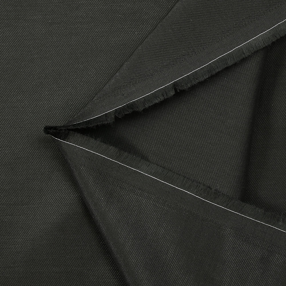 Twill de viscose léger noir - Image 3