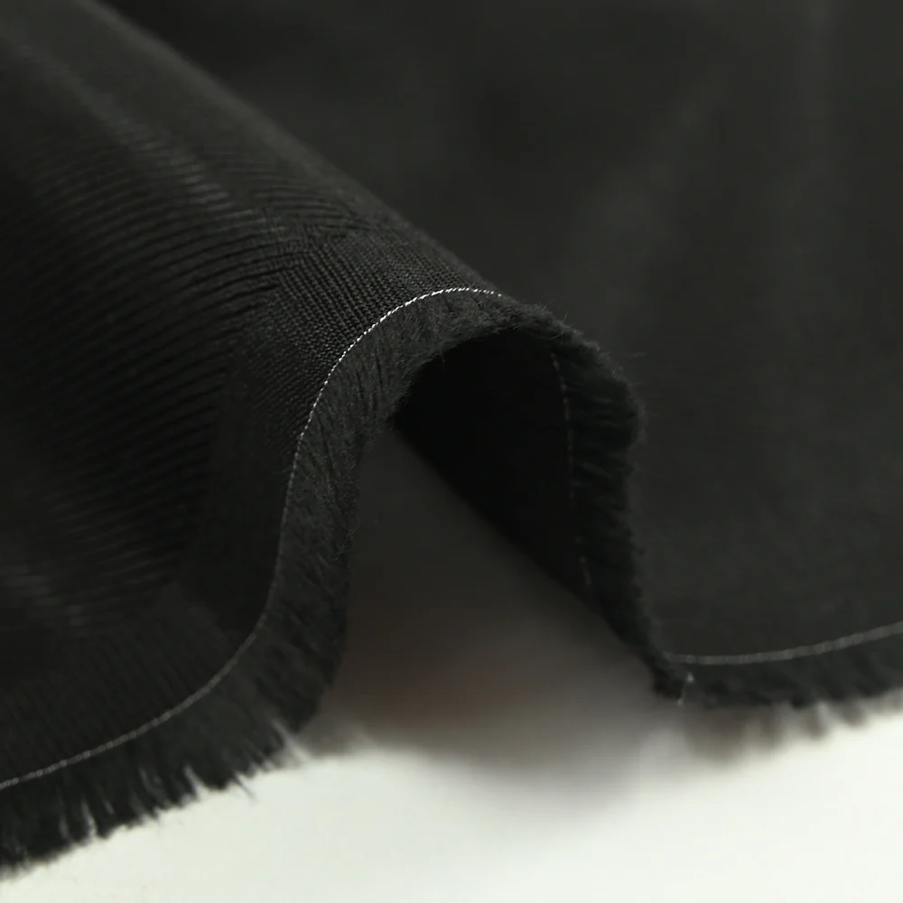 Twill de viscose léger noir - Image 4