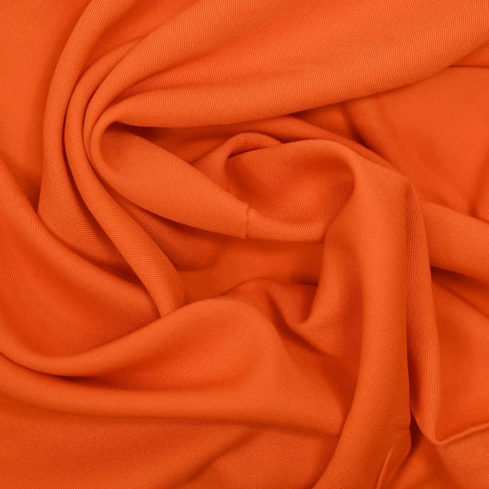 Twill de viscose orange - Image 2