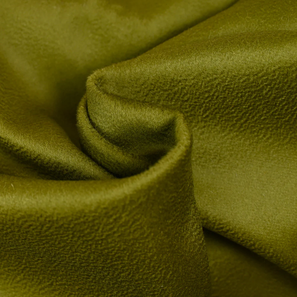 Velours 100% laine kaki - Image 2